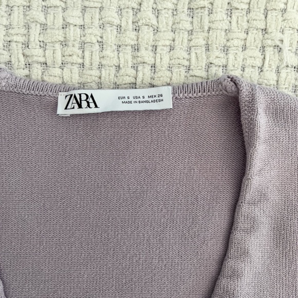 SOLD Zara Cropped Wrap Top - Picture 2 of 5